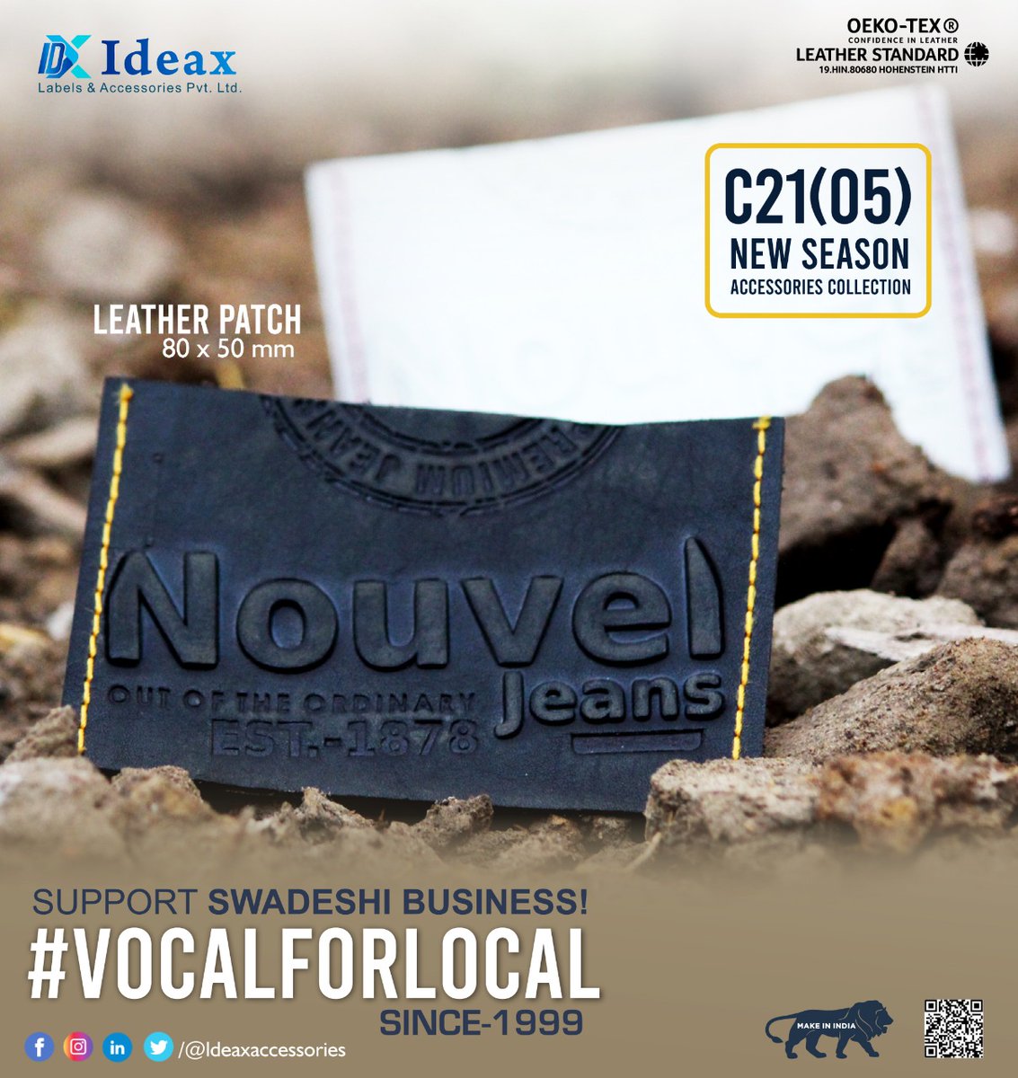 landmarklabels's tweet photo. #VocalForLocal is a step for self-reliant #India. As responsible citizens let us all take a step forward towards promoting &amp; #buying our #local #products.

https://t.co/f7cyDjJi8x
#LeathetLabel #Denim #GarmentAccessories #fashion https://t.co/itvMcgcLAf