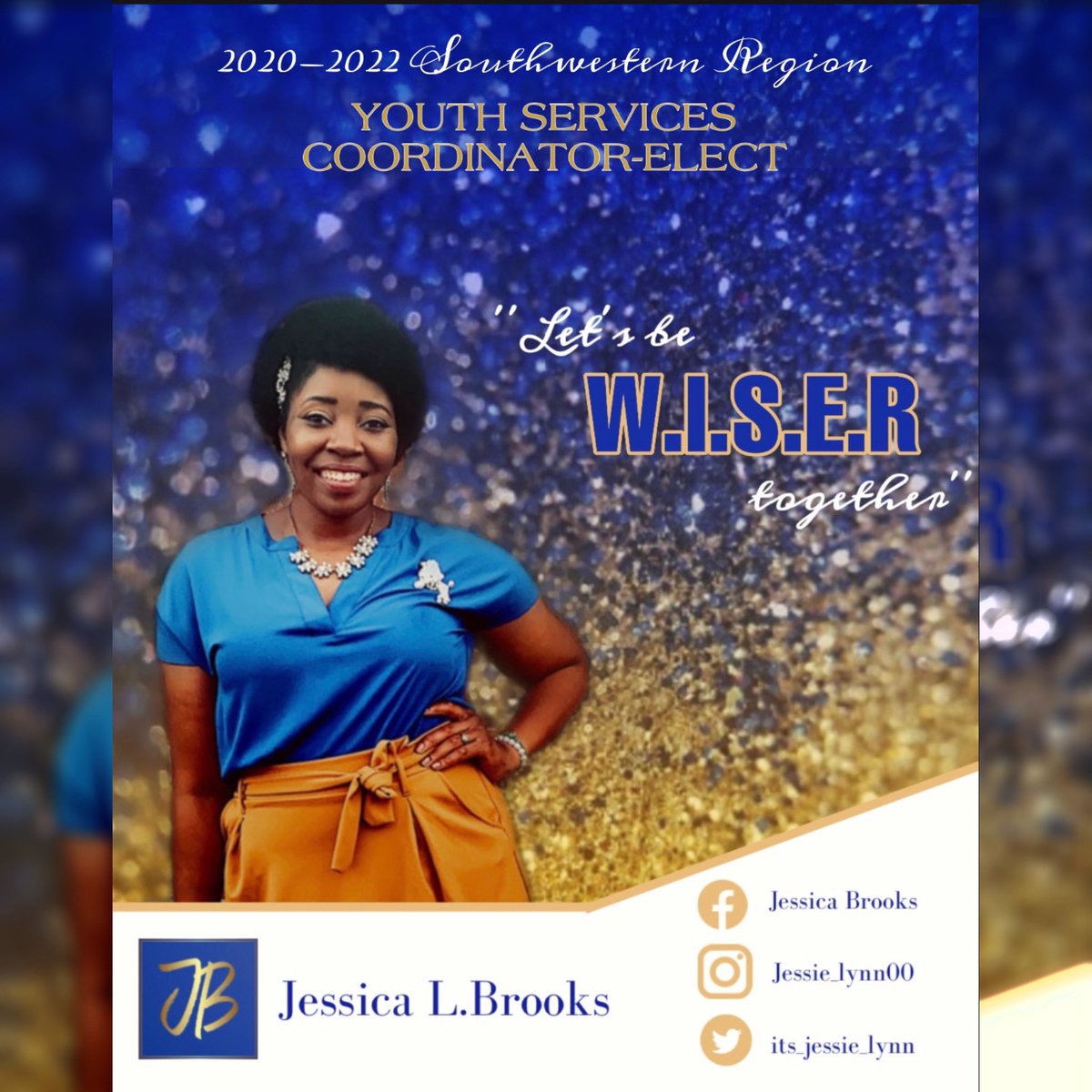 XiChiSGRhos's tweet photo. We would like to give a big congratulations to Soror Brooks for being elected to serve as the Youth Services Coordinator for the Southwestern Region of Sigma Gamma Rho Sorority, Inc. for 2020-2022! Keep up the good work Soror! Itβs time to be W.I.S.E.R! ππβ¨ #SgrhoSW #sgrho https://t.co/BT5F3gZwh1