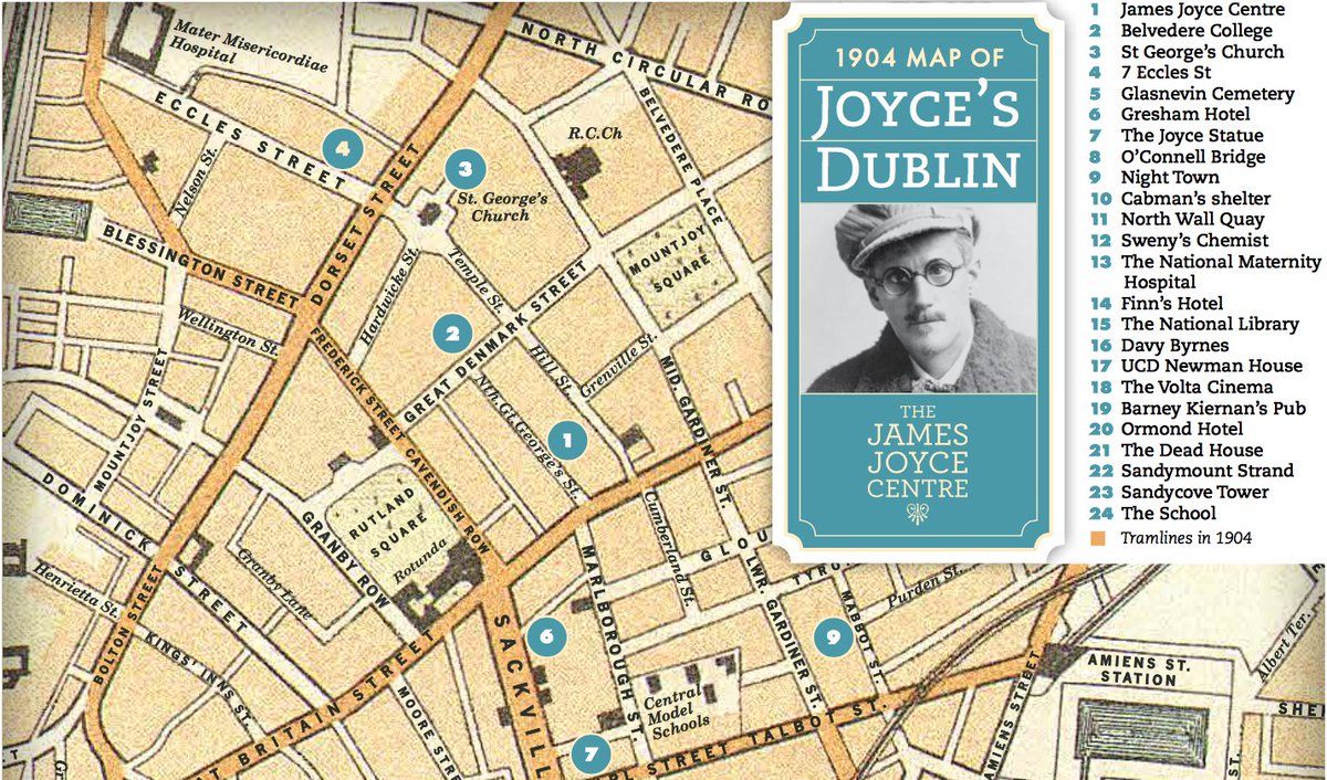 Check out this new map of Joyce's Dublin for Bloomsday 2020 by Conor Gallagher on bloomsdayfestival.ie