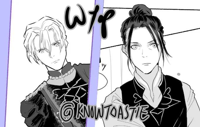 Working on a personal-ish thing, about half way and too eager to share lol. I think I have a thing for drawing surprised!Dimitri in comics ✨ Whole thing might be done late next week~ 