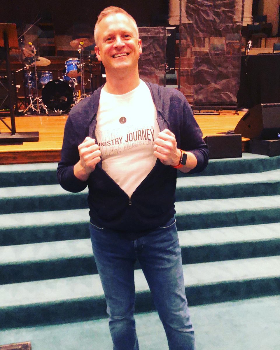 FBCSevCollege's tweet photo. Sunday Service Fit on fleek 😎 💪 🦸‍♂️ 

Dan Spencer: “This looks so sketchy”

#weloveourpastor https://t.co/TRK85at0fx