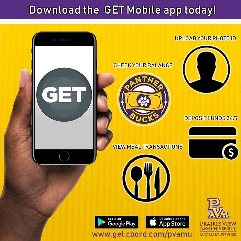 Prairie View A&M on X: Download the GET app today! Available for students,  faculty and staff.  / X