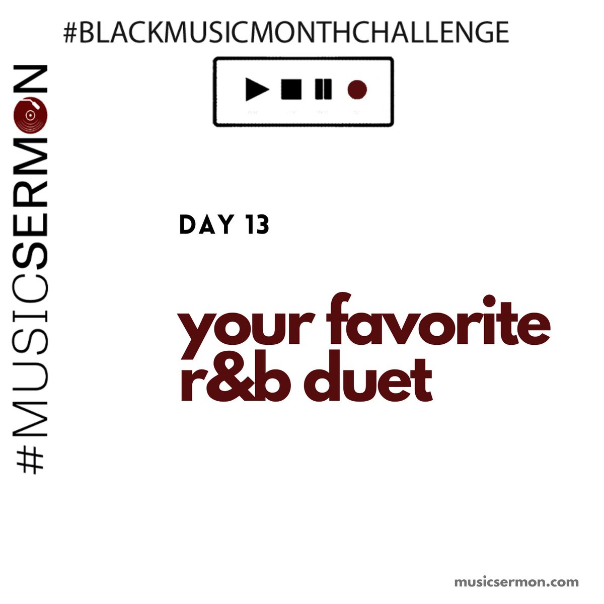 For Day 13 of the   #BlackMusicMonthChallenge, we’re celebrating the R&B duet - currently an endangered musical species (which is really sad). Name a duet (or a few) you love.