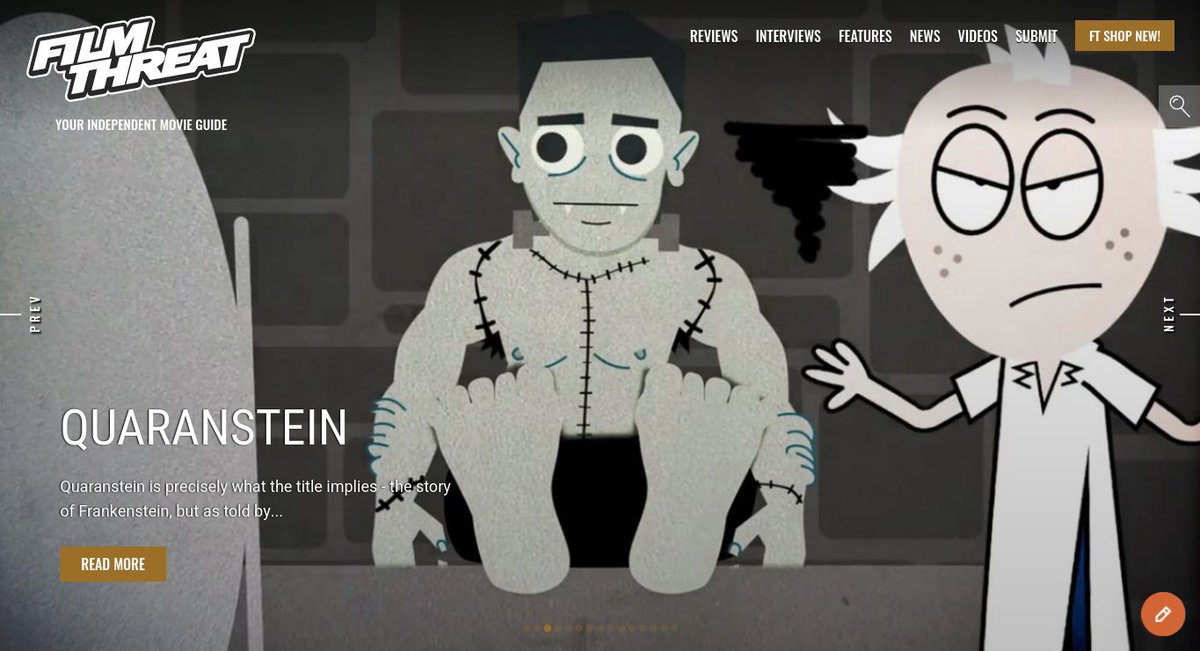 FilmThreat's tweet photo. “…the story of Frankenstein, but as told by filmmakers who are social distancing and self-isolating.” Bobby LePire sees a movie monster stitched together and brought to life by Quaranstein.
https://t.co/QL2oi4Lwup #SupportIndieFilm #Quaranstein #Comedy #Anthology https://t.co/YAwMZdr116