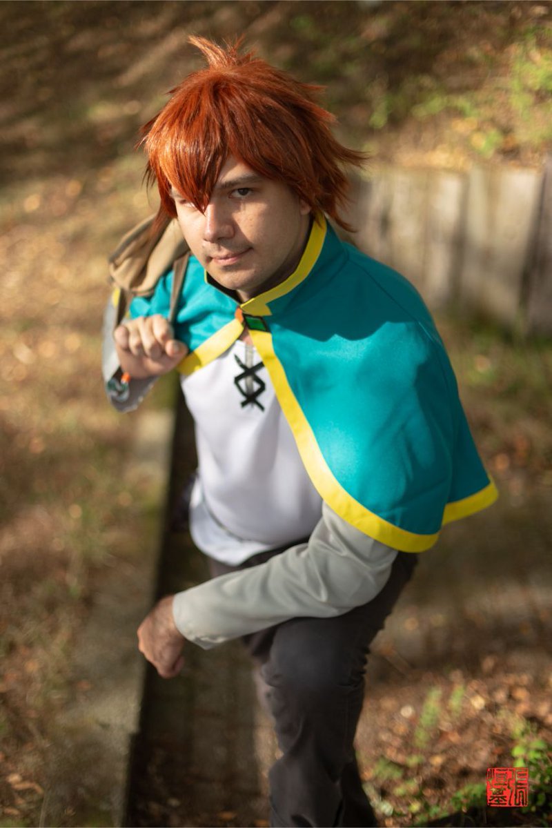 The costume cosplay Kazuma Sato in Kono Subarashii Sekai ni Shukufuku wo