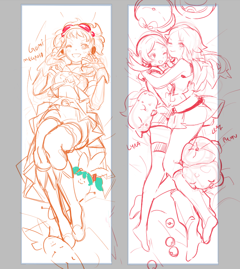 hmmm some daki suggestions by people lol now i realise it is hard to draw dakis without repeating poses 