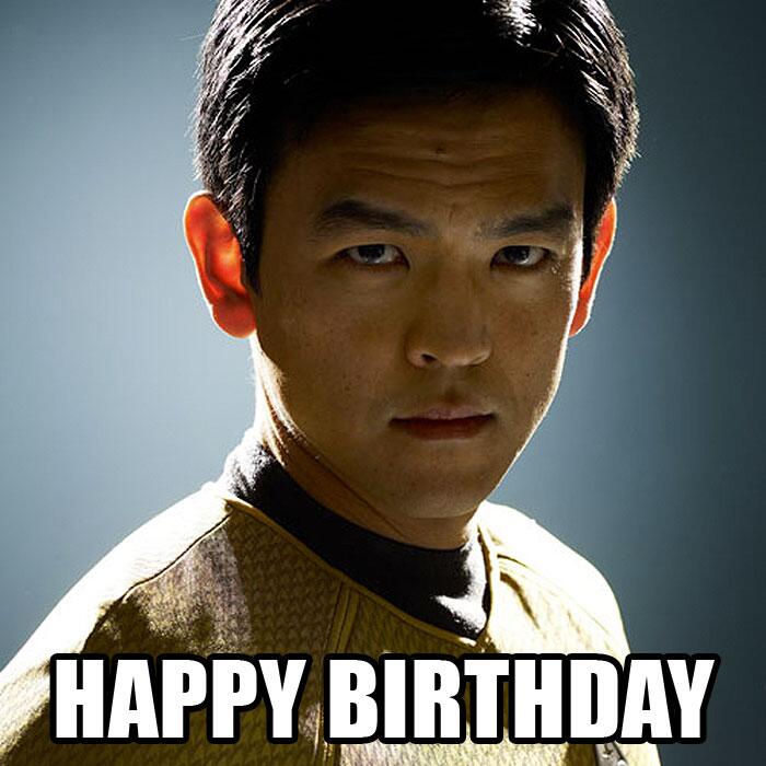 Happy Birthday to Star Trek actor John Cho.  