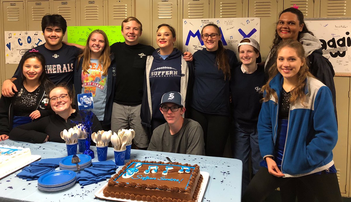 Suffern High School Bands (@suffernband) on Twitter photo Congratulations to our Suffern Marching Band #Classof2020! Thank you for all your years of dedication to the band, & the <a href="/suffernhs/">Suffern High School</a> Music Dept. We wish you the best in college and beyond. SENIORS! BAND TEN HUT!!! #dismissed. 🎺🎷🥁💙#sufferncentral #mountiepride #suffernmusic Congratulations to our Suffern Marching Band #Classof2020! Thank you for all your years of dedication to the band, & the <a href="/suffernhs/">Suffern High School</a> Music Dept. We wish you the best in college and beyond. SENIORS! BAND TEN HUT!!! #dismissed. 🎺🎷🥁💙#sufferncentral #mountiepride #suffernmusic