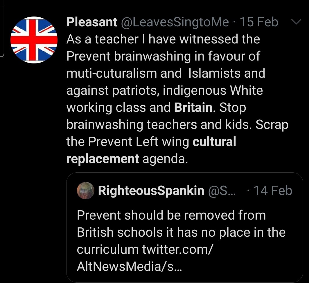 There will be more than one source for the amplifying trolls that are there to embolden real people. In October there were 'veterans' ready to fight for Brexit, nurses accounts last month, recently its been teachers, some more extreme than others35/