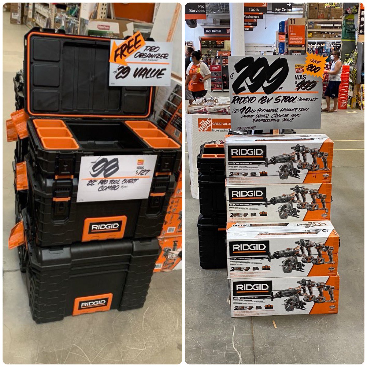 rios4598's tweet photo. Tool days ready!✅ Father’s Day ready!✅ your local Santa Ana Home Depot is ready for any of your DIY or contractor jobs!!! #homeorbuisness #tooldays #Father's Day @downeypackerfan @Steven_Mousseau @ANewmanhd @homedepot606 @YeseniaASM0606 @dennis_kimuli https://t.co/nSX0IYtyld