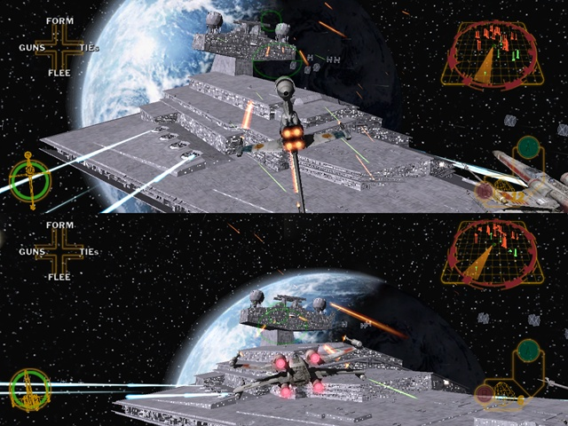2003Star Wars Rogue Squadron III: Rebel Strike (GameCube): This is the end my friends. Factor 5 says goodbye. The last LucasArts-published space-only game (with on-foot missions but they were not very good so let me cheat) too.But you can play Rogue Leader missions in coop! 