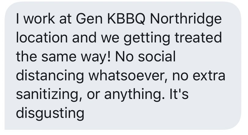 EMPLOYEE FROM GEN NORTHRIDGE SPEAKING OUT. CORPORATE IS OBVIOUSLY AWARE OF WHATS GOING ON AND IS ENCOURAGING THIS.