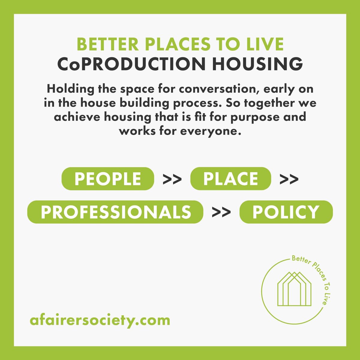 afairersociety's tweet photo. CoProduction housing! Check it out and find out more now, at: https://t.co/mWebCAMPN6 We've got loads of exciting stuff coming up for you all very soon! Keep an eye out across our social media platforms! #afairersociety #housing #cohousing #community https://t.co/Z87DiEQmRl