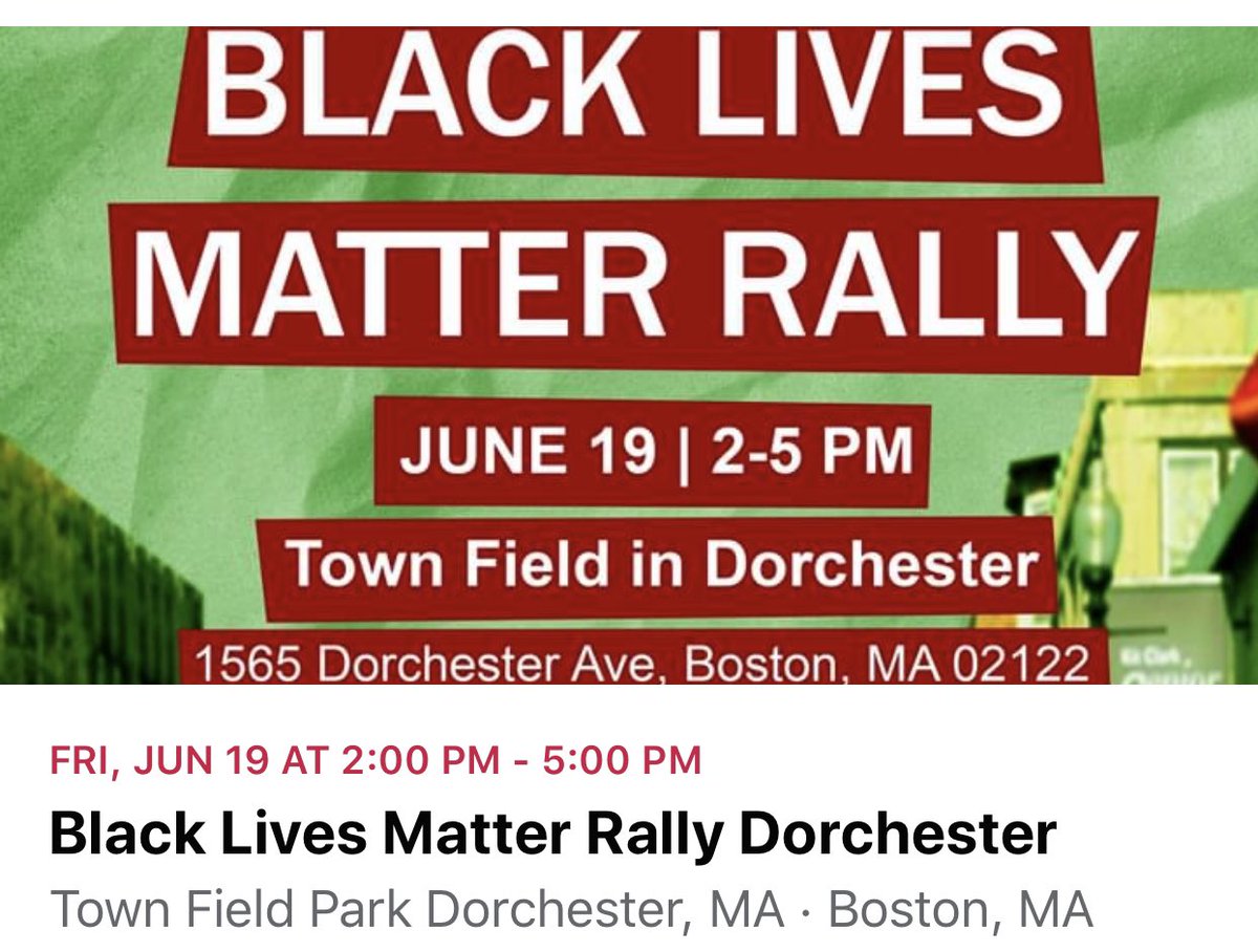 *BOSTON* FRIDAY June 19th Town Field, Dorchester