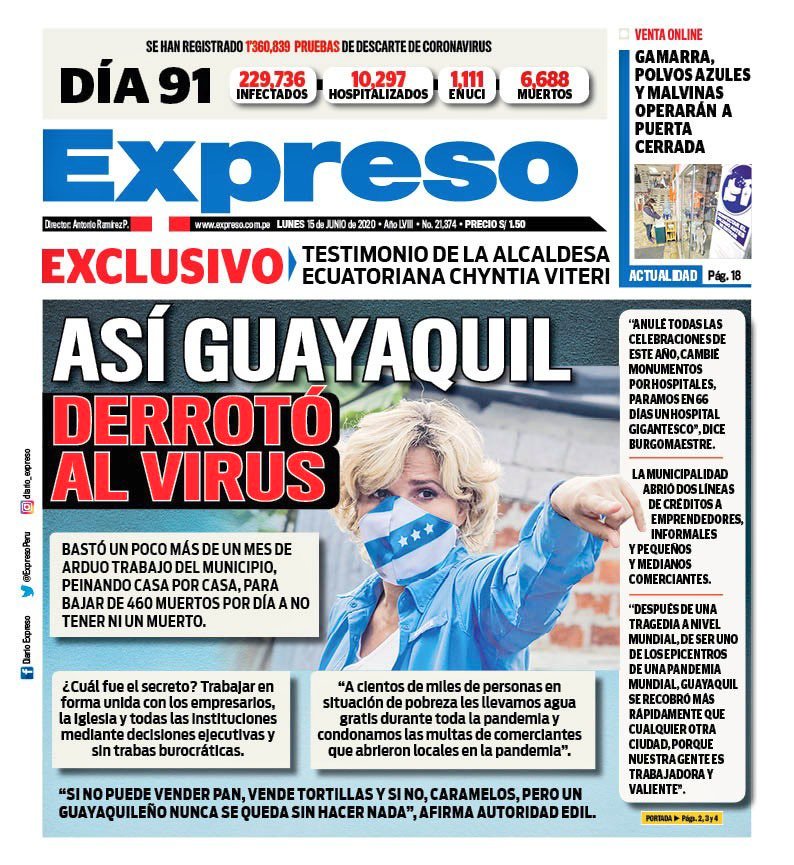 relicheandres's tweet photo. Guayaquil no derrotó al coronavirus. Fue al contrario.

Las autoridades (seccionales) se escondieron y (las gubernamentales) tomaron decisiones erradas.

Sacar pecho por algo que no es verdad, atenta contra la memoria de las miles de víctimas y el dolor de sus familiares. https://t.co/qHAab1yGsX