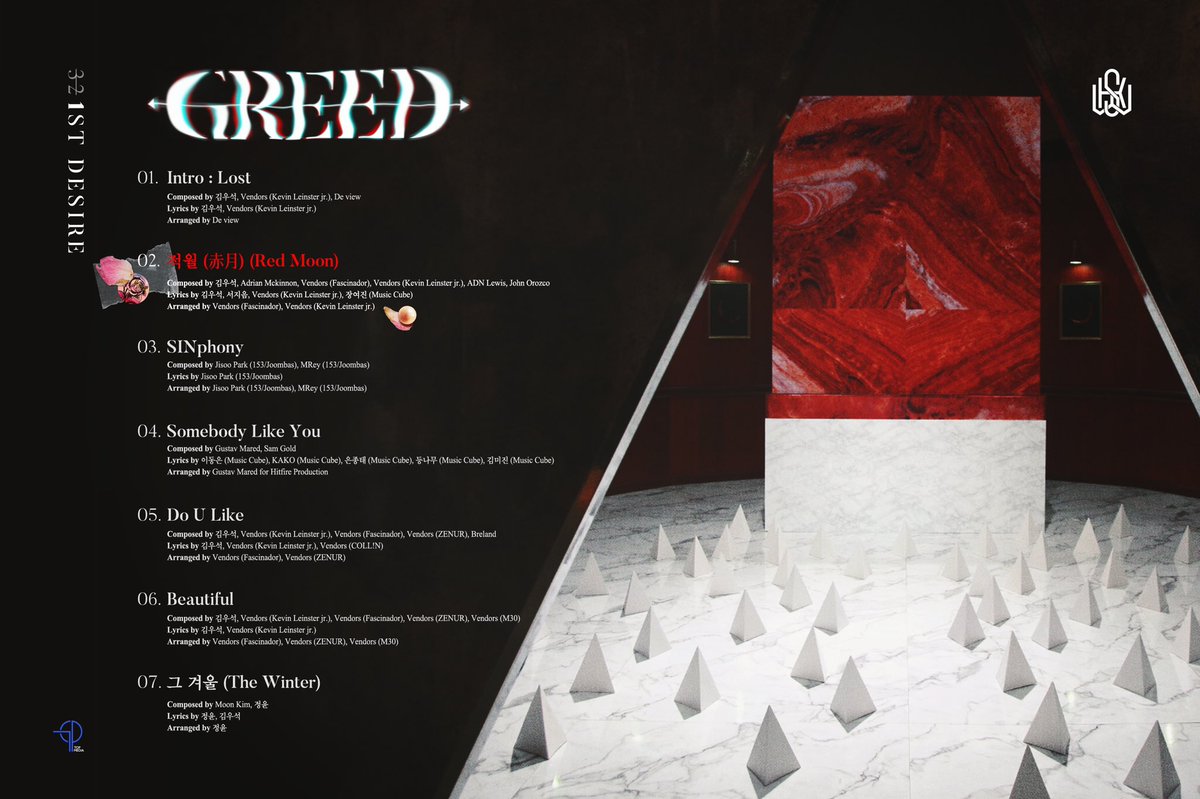 10CTIVE's tweet photo. KIM WOO SEOK (김우석) ‘적월 (赤月) (Red Moon)’ TRACK LIST 200525 https://t.co/JRC8TYkSfI