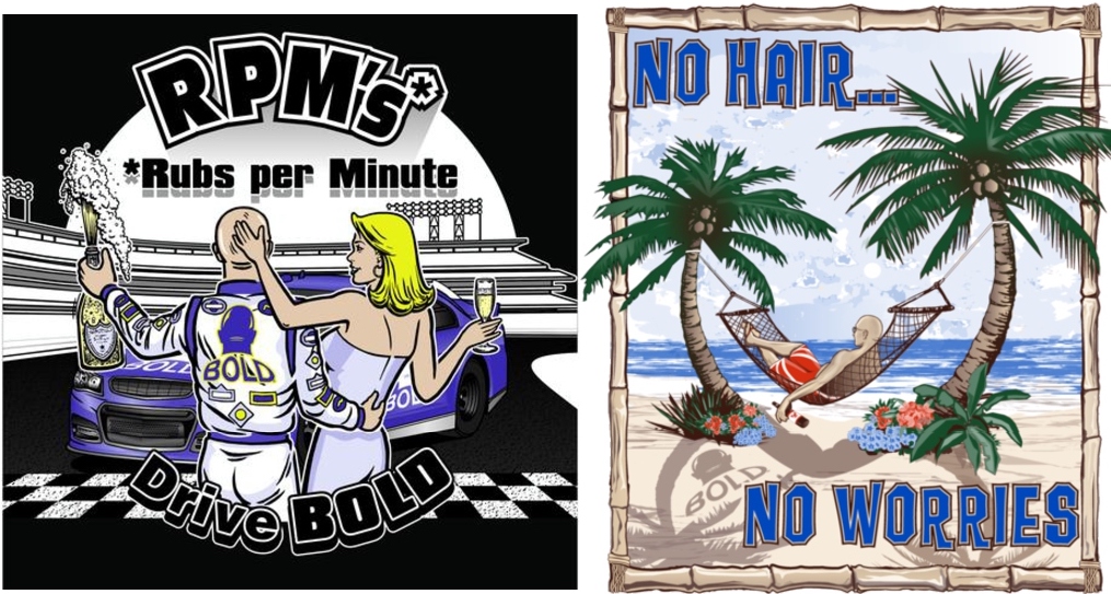 Only 6 days ‘til Dad’s Day! Celebrate the bald men in your life with a unique T-shirt from our BOLD-Look Collections. Visit our online store: Open 24/7, #fathersday, fathersdaygifts, #BOLD, #bald, #baldguys, bold-look.com