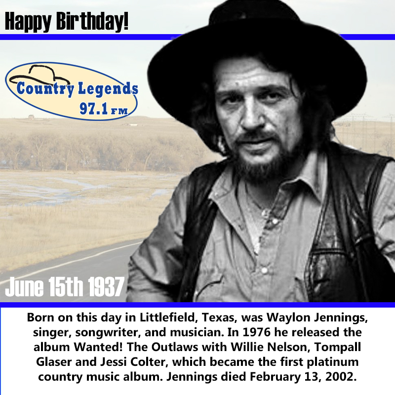 Happy Birthday Waylon Jennings ! 