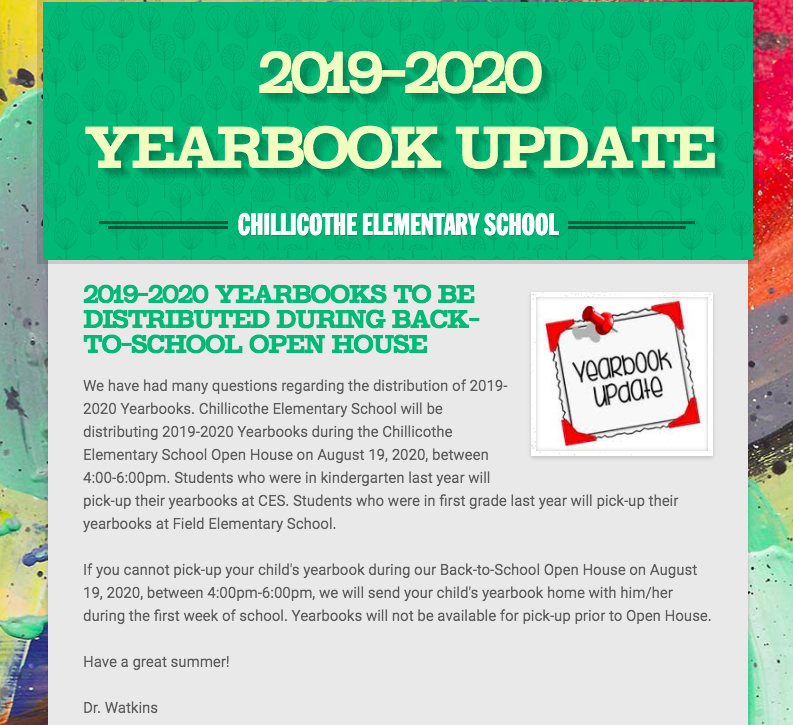 CESHornets's tweet photo. 2019-2020 Yearbook Update https://t.co/BInLC6Dv4i https://t.co/lEwsyXu8Gp