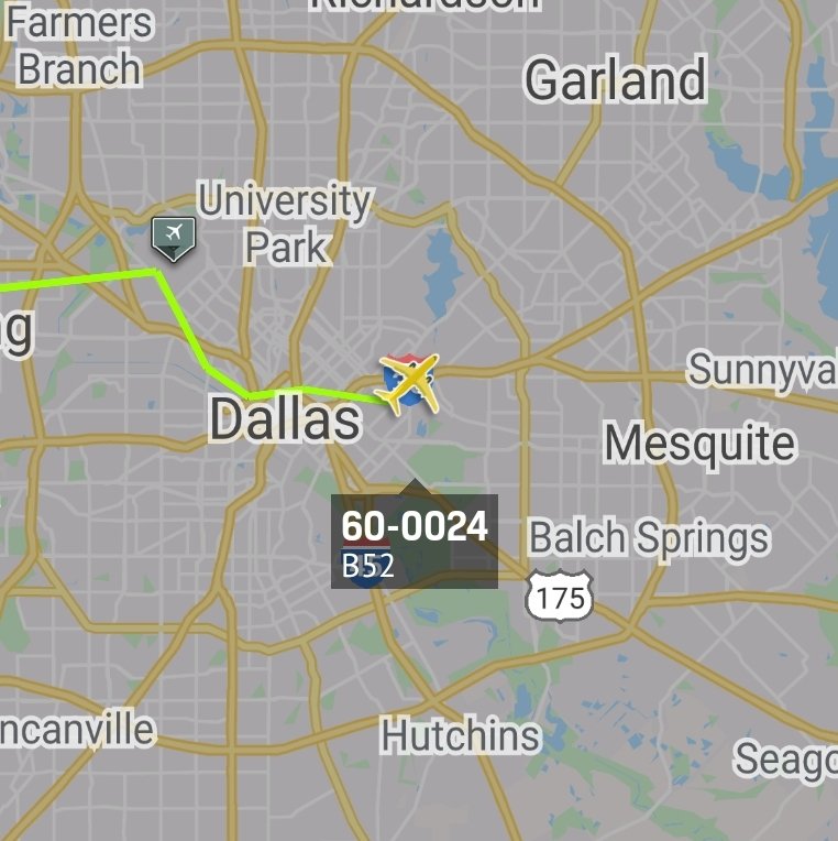 is_keelu's tweet photo. USAF
Boeing B-52H Stratofortress 
Spotted over #Texas 

60-0024 #AE587D https://t.co/2EVVZDLk31