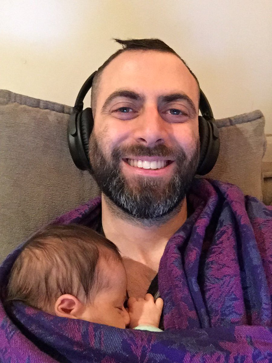 My daughter was two weeks old, and my girlfriend needed to sleep between breastfeeding sessions. I would wrap my baby up against my skin, and play Breath of the Wild on my switch while laying very still so as not to wake her.
#NintendoDad #NintendoContest