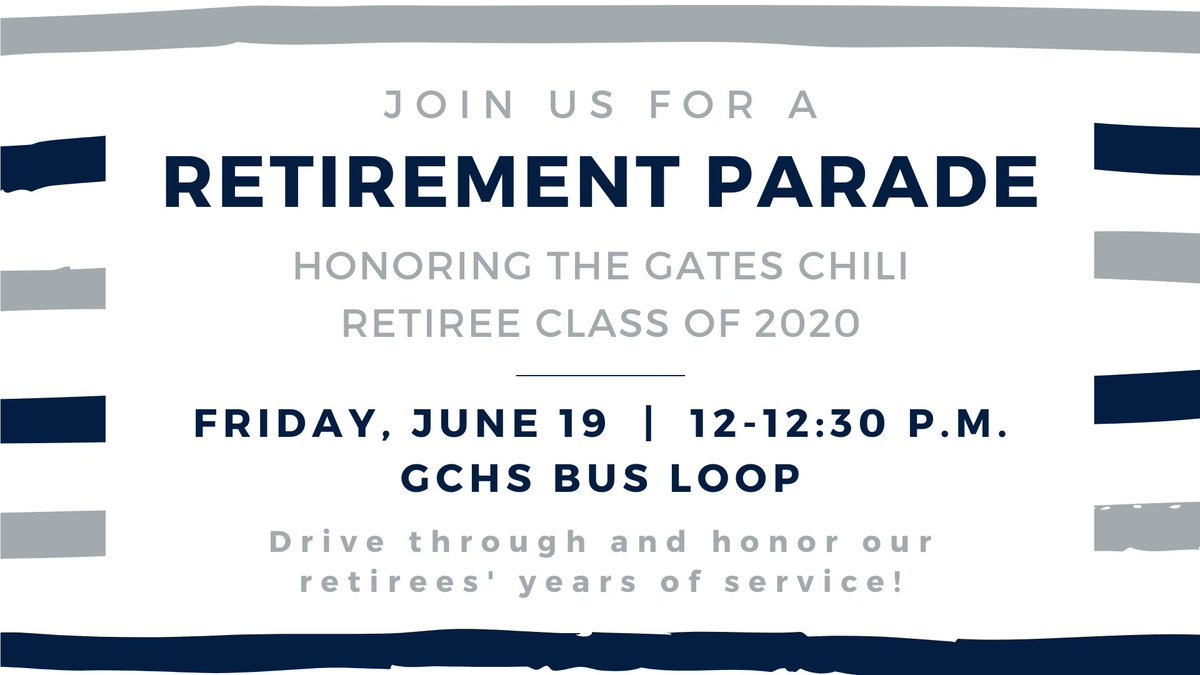 Gates Chili CSD on Twitter "Join us this Friday for a parade to honor