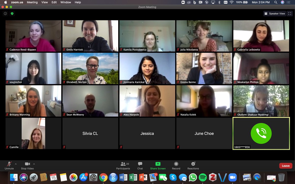 nulearnlab's tweet photo. Today we virtually celebrated our graduating lab members: Silvia (PhD); Alex, Camille, Emma (MS-SLL); Ambreen, Anu, Cadence, Kamila, Jissmaria, &amp; June (BA/BS). We are so grateful for all they did for the lab over their years &amp; are so excited to see what they do next! 🎓#nu2020 https://t.co/1592vb9WmY