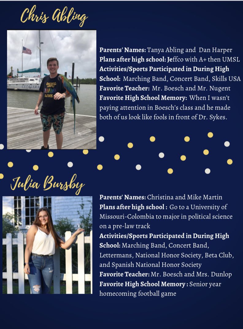 seckman2020's tweet photo. Our third prom court nominees! https://t.co/YdWsTGBjdm