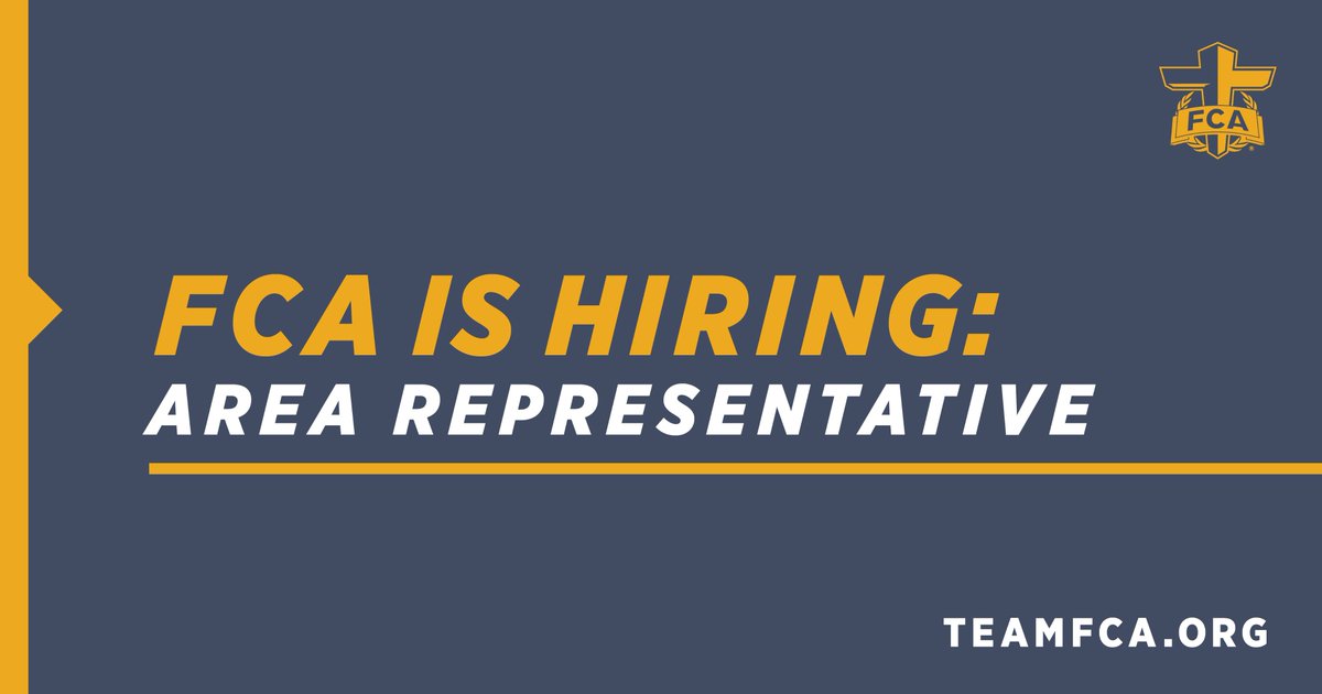 FCA is hiring in Southwest Nebraska! Based out of North Platte this position would Engage, Equip, and Empower Coaches to make a difference for Christ.  

Contact Area Director Nate Lewis for more information:
308-440-1682
nlewis@fca.org