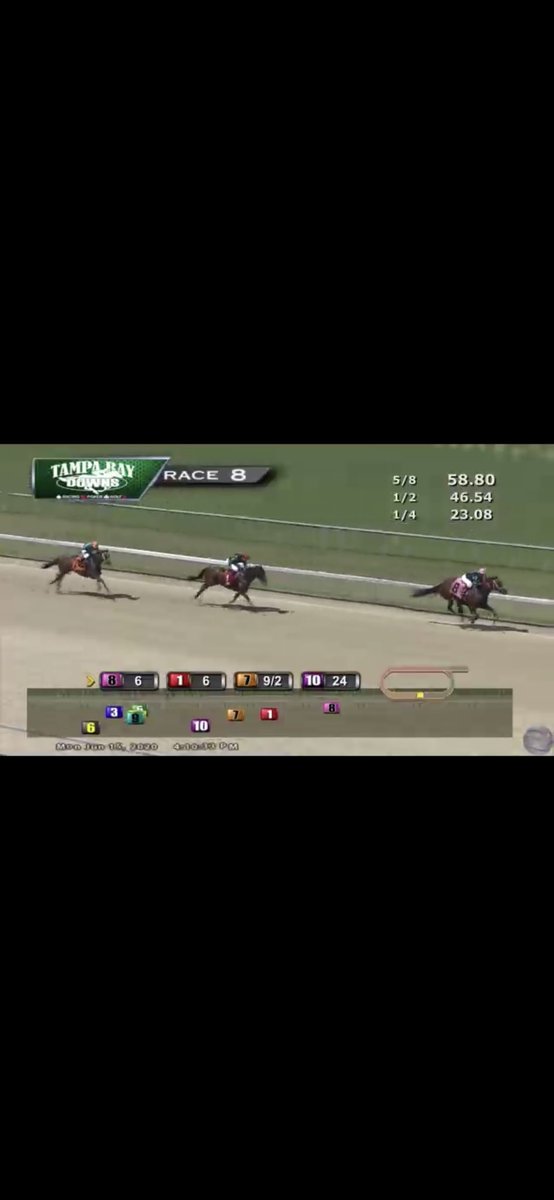 Channeled’s Angel wins by daylight @TampaBayDownsFL!