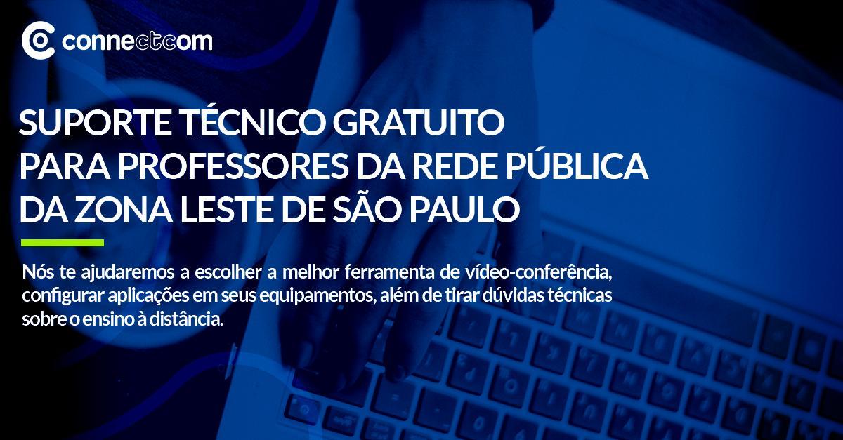 A partir de hoje, a #ConnectCom apoiará fornecendo suporte remoto #gratuito, para resolver qualquer problema técnico que o #professor tiver para ministrar suas aulas online.

Acesse bit.ly/3e3FWry para realizar seu cadastro e falar com um de nossos especialistas.