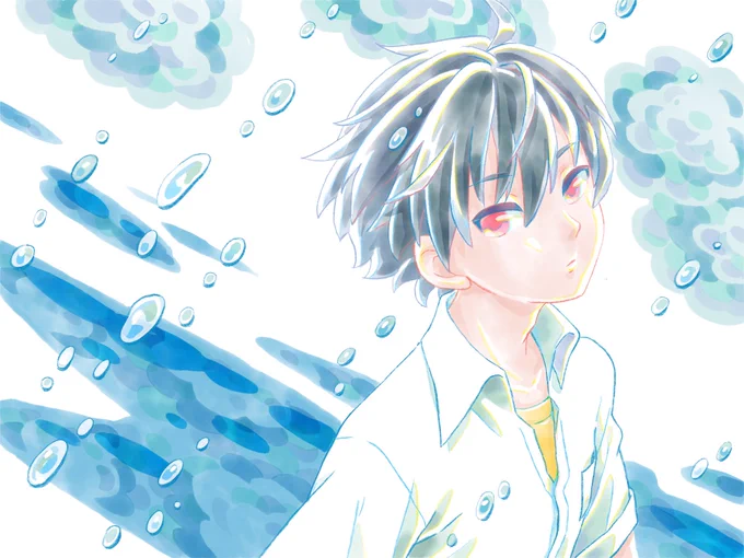 雨

#illustration #イラスト #イオフィエル #AdobeFresco 