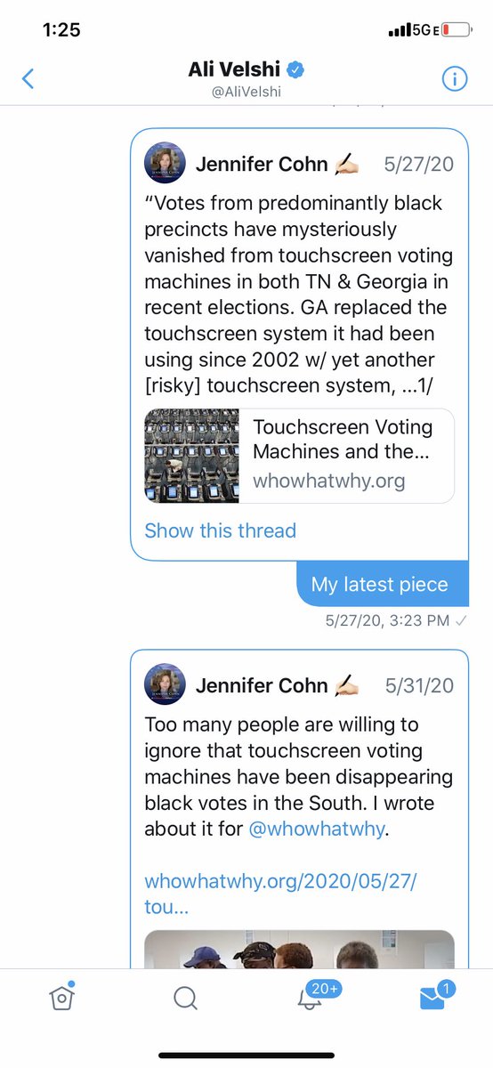 ... predominantly black precincts in GA and TN. I wrote about it here. Sent it to  @AliVelshi on May 27. Ignored by him then. 4/