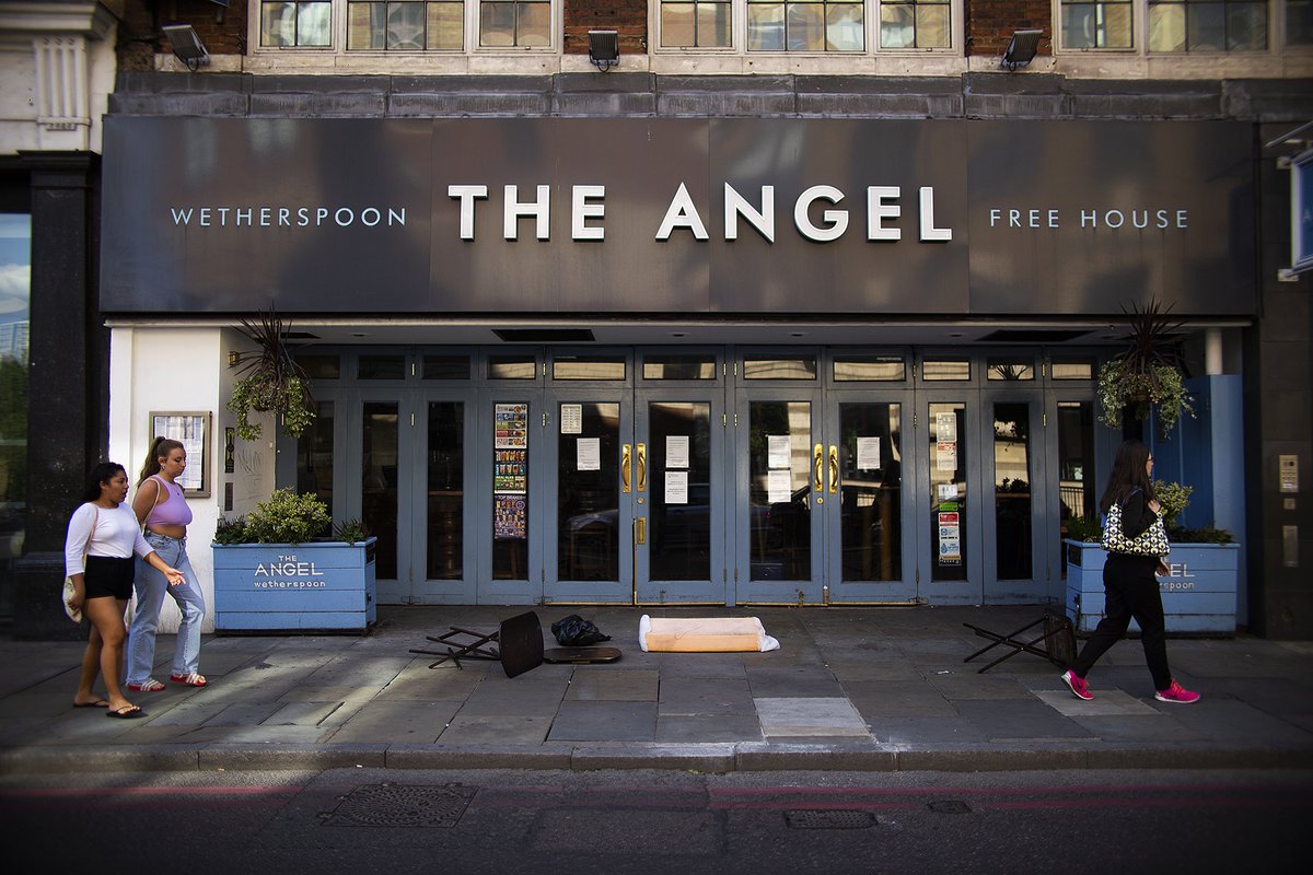 The Angel, Islington.(The Angel was originally the pub next door to its location now. It's a Wetherspoons. It was apparently chosen for the board as Victor Watson & Marjory Phillips stopped off here while deciding on locations for the London version of the game).