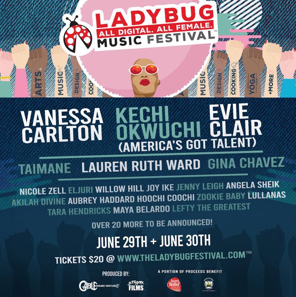 So honored and excited to be a part of the WORLD'S LARGEST ALL-FEMALE STREAMING MUSIC FESTIVAL! 🐞 #allwomen #allmusic #allpower #theladybugfestival #gablemusicventures #lullanas #musicfestival #Digital