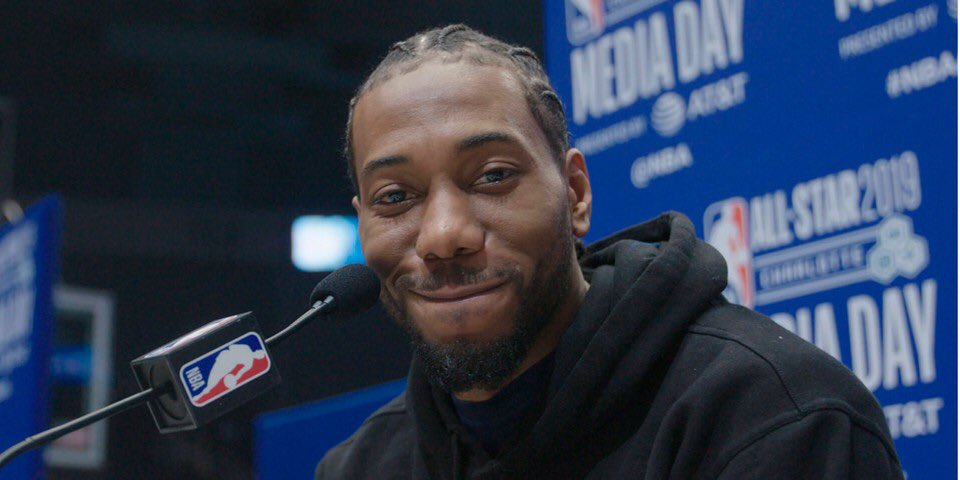 Kawhi Leonard, but every time you scroll his smile gets bigger.A thread.