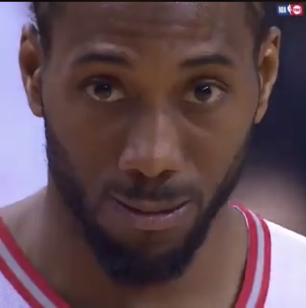 Kawhi Leonard, but every time you scroll his smile gets bigger.A thread.