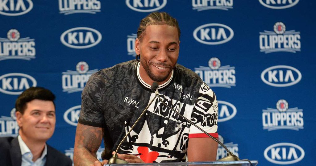 Kawhi Leonard, but every time you scroll his smile gets bigger.A thread.
