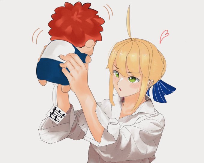 セイバー「しろー。今日のご飯はなんでしょーか??」
タイミングよく帰ってきた士郎(鼻血) 