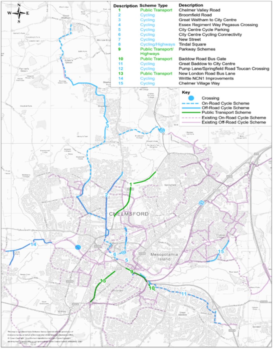 It's fantastic to see the next generation of Chelmsford's safe segregated cycle network beginning to take shape as part of the #CityGrowthPackage. More of this please <a href="/essexhighways/">Essex Highways</a> 👏👍