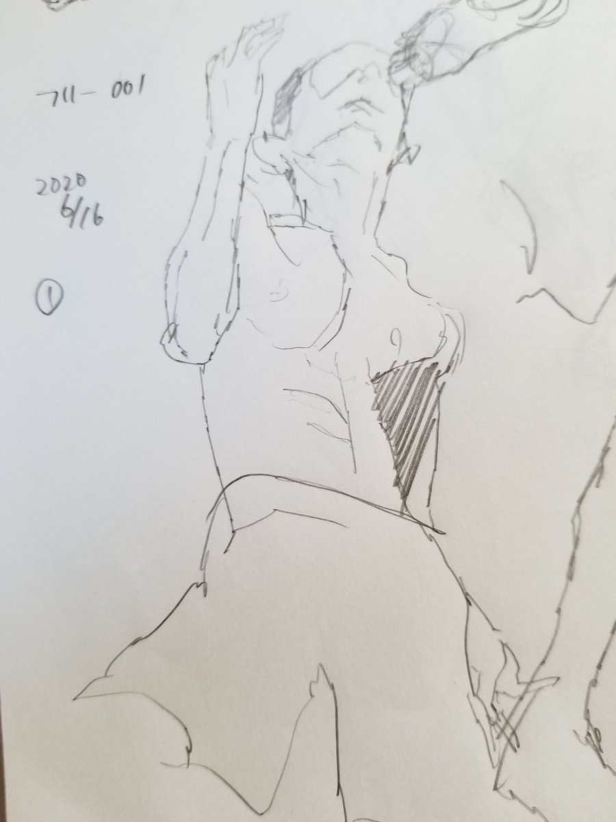 なんで筋肉描くのかって言うと、良い身体がフェチだからだよ……。作りがわからずに描いてるとストレス溜まるよね。 