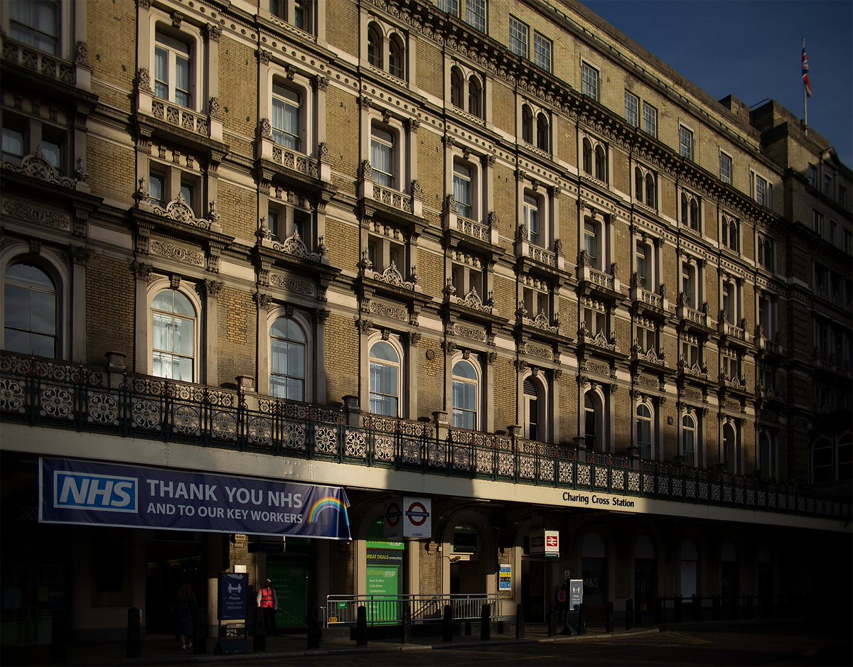 Strand.Usually fairly busy - it was only really Superdrug open. Even the Savoy, and the enormous 980 room Strand Palace were abandoned.