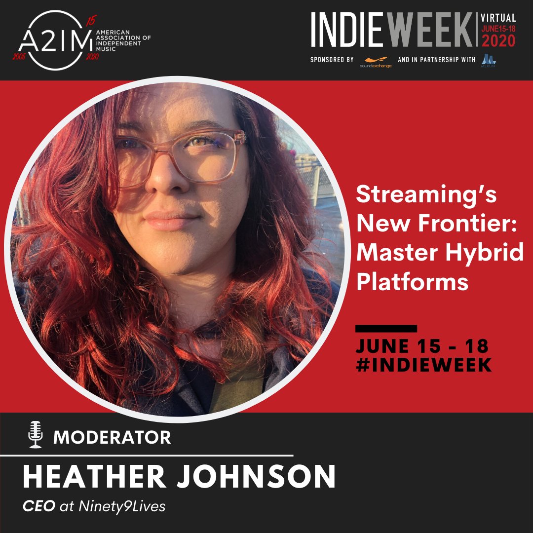 My panel, Streaming's New Frontier, for #A2IMIndieWeek 2020 goes live tomorrow at 2:10 PM ET. I get to talk to the reps from @tiktok_us & @Facebook about how to grow and promote on their platforms!