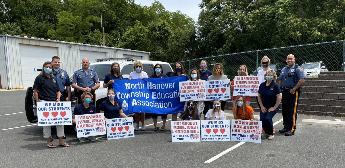 k2techieteacher's tweet photo. North Hanover Twp Education Association takes Pride in our community. Today we thanked our first responders with snacks to show our appreciation. #NJEA @NJEA #NJEATogether #NJEAPride #nhtschoolstogether @rduff4602 @NHTSCHOOLS @PerkinsDucks @missbruder2nd https://t.co/votd6Wd6Mp