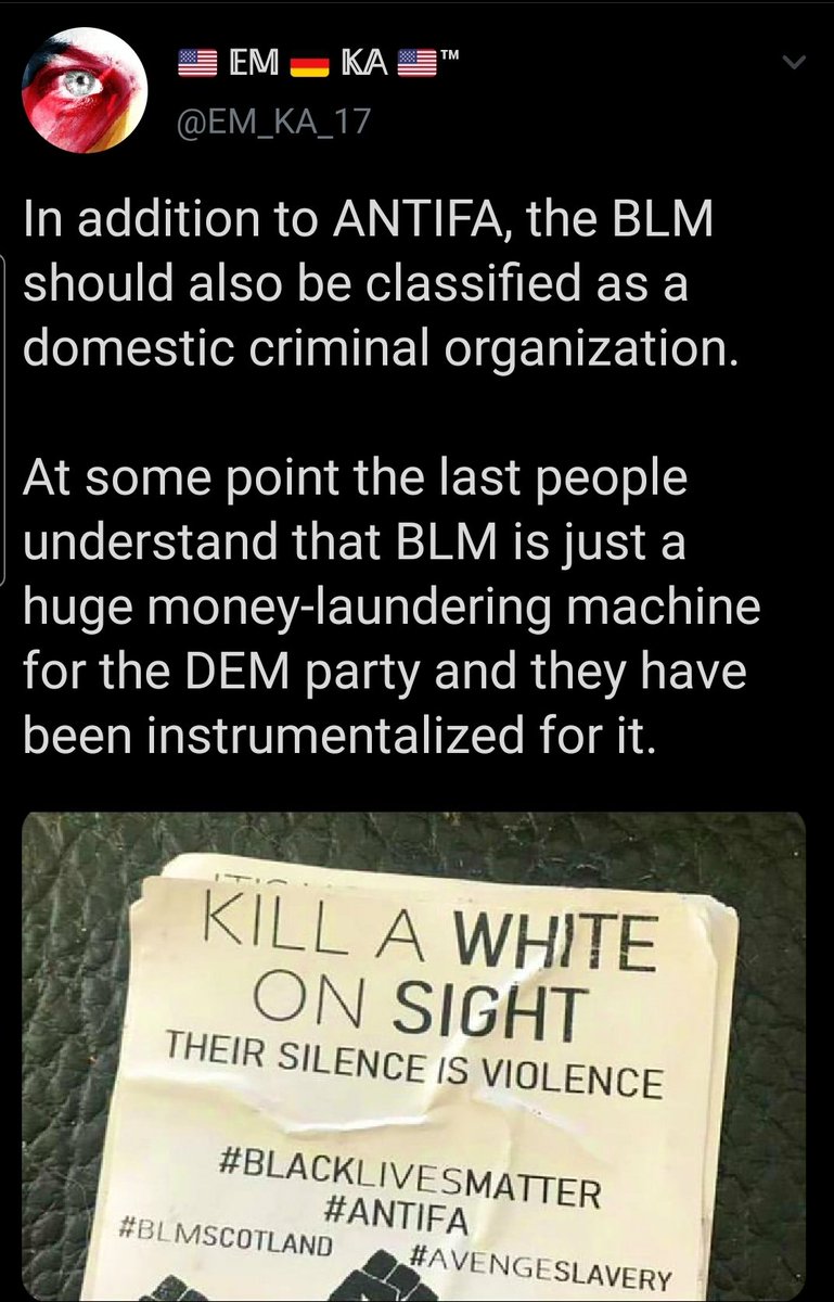 Last week images of fake flyers supposedly being distributed across Scottlant were spreading across the alt right corners of the internet.Worth remembering the Spectator article mentioned 'money pouring into the BLM','respectable' ones drop hints and leave the rest to trolls17/