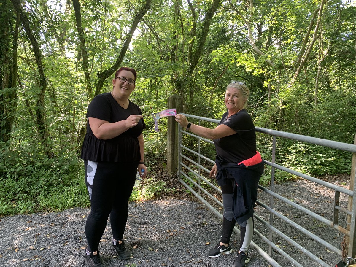 LouClem1's tweet photo. @CwmbachPri it looks like one of your stick people has been exploring today. We found this one on the old line walk in Penderyn 😊 https://t.co/HtHjtIuVh7