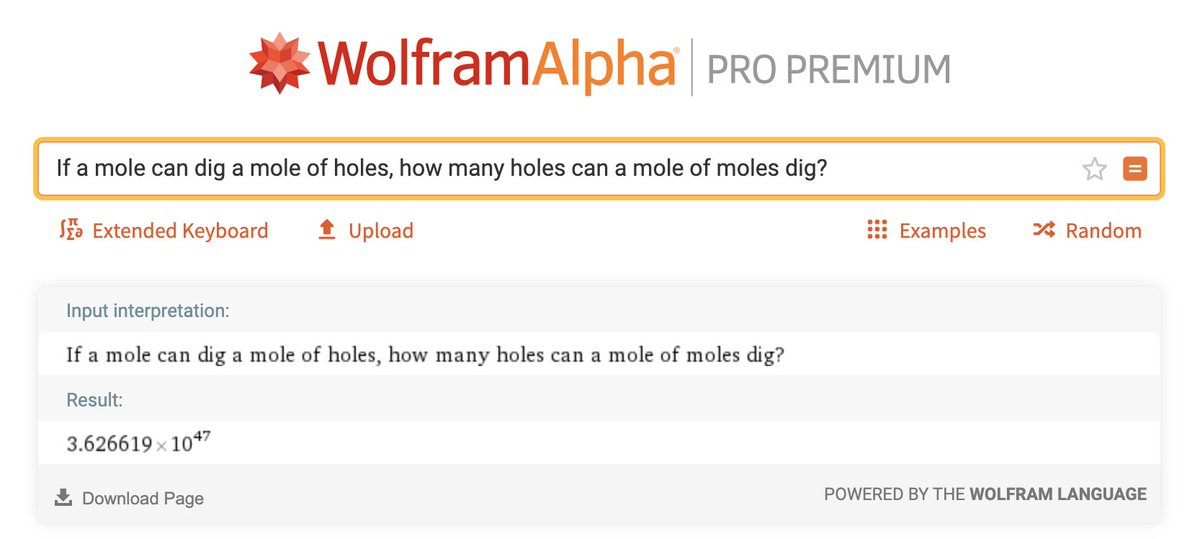 Wolfram_Alpha's tweet photo. A math joke for your Monday: https://t.co/DovNgX8Hqf 😆 https://t.co/0KJ55oUbZF