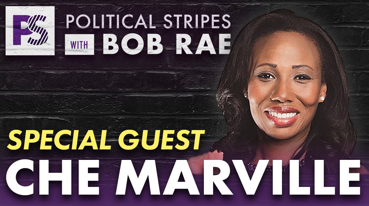 PStripesPodcast's tweet photo. “With all the turmoil and pain caused by #GeorgeFloyd’s death it's an opportunity for us to have an authentic conversation and make some real changes.” @CheMarvilleReal goes in-depth into racism with @BobRae48 on Episode 37 of #PoliticalStripes https://t.co/cSxeXaoZli https://t.co/c04jsQ9Qjw