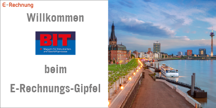 Der E-Rechnungs-Gipfel heißt das Fachmagazin für Geschäftsprozess- und Outputmanagement <a href="/bit_news/">BIT News</a> am 21. und 22. September 2020 in Düsseldorf als Medienpartner willkommen. Agenda: e-rechnungsgipfel.de 
#ERGI20 #ERechnung <a href="/ExchangeSummit/">E-Invoicing Exchange Summit</a>