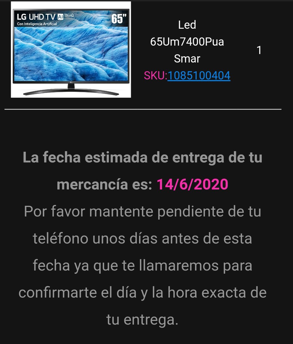 Raygear26's tweet photo. @liverpoolmexico tengo un pedido desde el 26 de mayo, me llego un correo que ya estaba la fecha de entrega, esta fecha ya pasó y no llego nada, y en atención a clientes nunca se enlaza con un operador, como puedo rastrear mi pedido @Profeco https://t.co/WEkIS9ObwL https://t.co/gbjIUA5Ebf